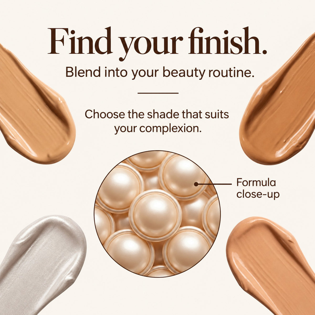 Find your finish: Althea formula close-up